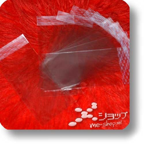 3"/8cm-CD-SCHUTZHÜLLE - transparent, wiederverschließbar (10 Stück) orig. Japan!-0