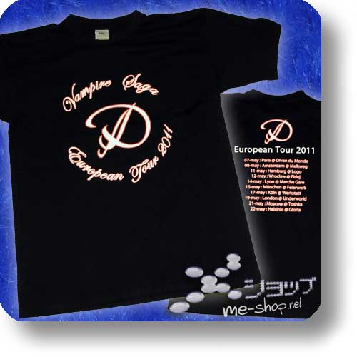 D - VAMPIRE SAGA EU-Tour Original T-Shirt "Logo" Größe S-0