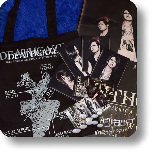 DEATHGAZE - 2014 "DEATH WORLD" Tour Original Fan-Set 8-teilig!-0