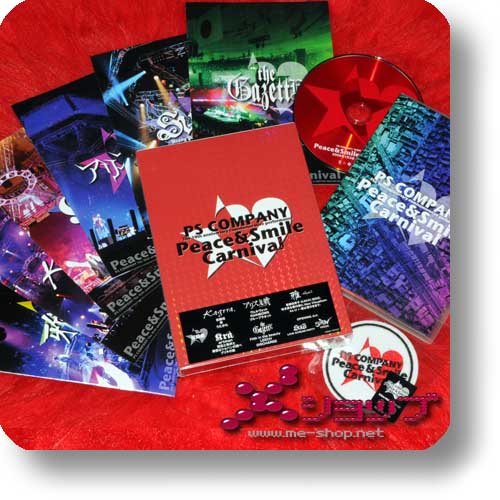 PEACE & SMILE CARNIVAL TOUR 2009 (lim.Box DVD+Photobooklets +Bonus-Aufnäher!) the GazettE, miyavi, SCREW... (Re!cycle)-0