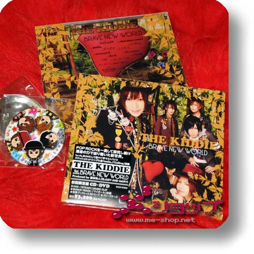THE KIDDIE - Brave New World LIM.CD+DVD+Bouns-Metallbutton!-0