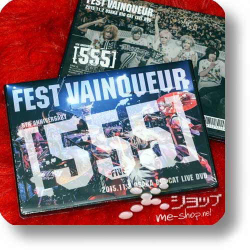 FEST VAINQUEUR - 5th Anniversary [555] -FIVE- 2015.11.2 Osaka BIG CAT LIVE DVD (2DVD) +Bonus-Fotokartenset! -16645