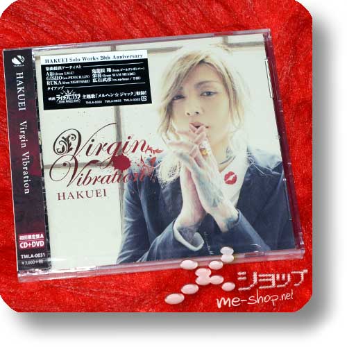 HAKUEI - Virgin Vibration LIM.CD+DVD A-Type (feat. Aiji/LM.C, Ruka/Nightmare, Gisho/Penicillin...)+Bonus-Fotokarte!-16608