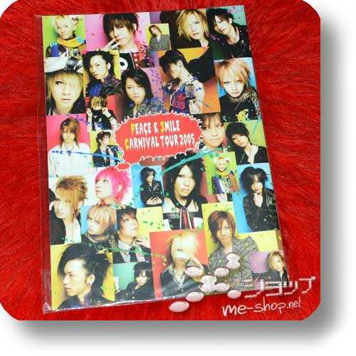 PEACE & SMILE CARNIVAL TOUR 2005 - Original Pamphlet (Gazette, miyavi, Kagrra,, Alice Nine, kra...) 5x Kagrra,-orig.handsigniert! (Re!cycle)-16453