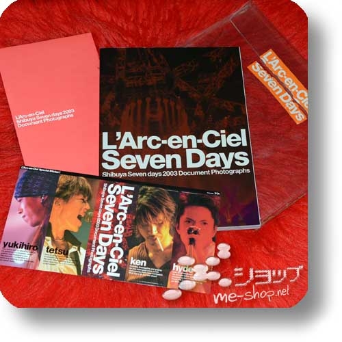 L'ARC~EN~CIEL - Shibuya Seven days 2003 Document Photograhs (Fotobuch+Bonus-Stickerset!) (Re!cycle)-0