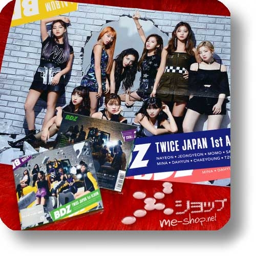 TWICE - BDZ (Japan 1st Album / lim.CD+Live-DVD "A-Type" inkl.Booklet+Tradingcard) +Bonus-Promoposter!-0