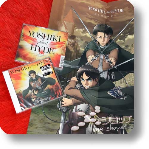 YOSHIKI feat. HYDE - Red Swan (Anime ban inkl.Bonustrack +Bonus-Poster!) (Attack On Titan Season 3 / L'arc~en~Ciel/X Japan)-0