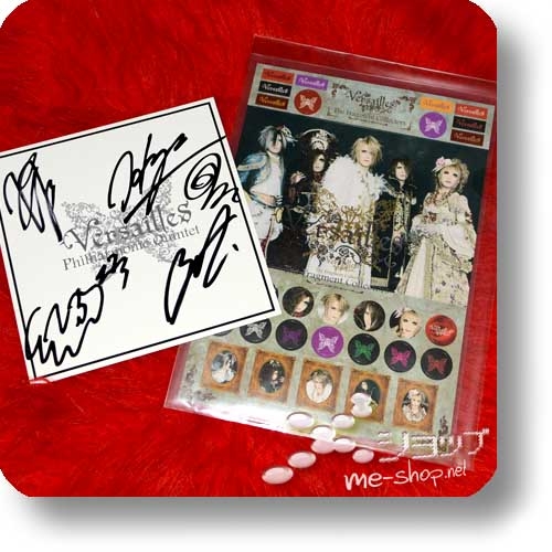 VERSAILLES - The Fragment Collectors Original Fotosticker-Bogen+Clearfile (Official Merchandise!)+original handsigniertes Signing Board!-0