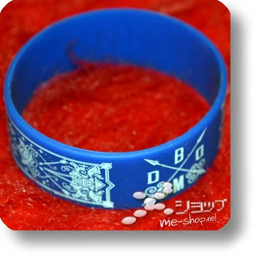 BAND-MAID - Silikon-Armband blau/weiß (rubber wristband / bracelet, orig.Tourmerchandise) (Re!cycle)-27981