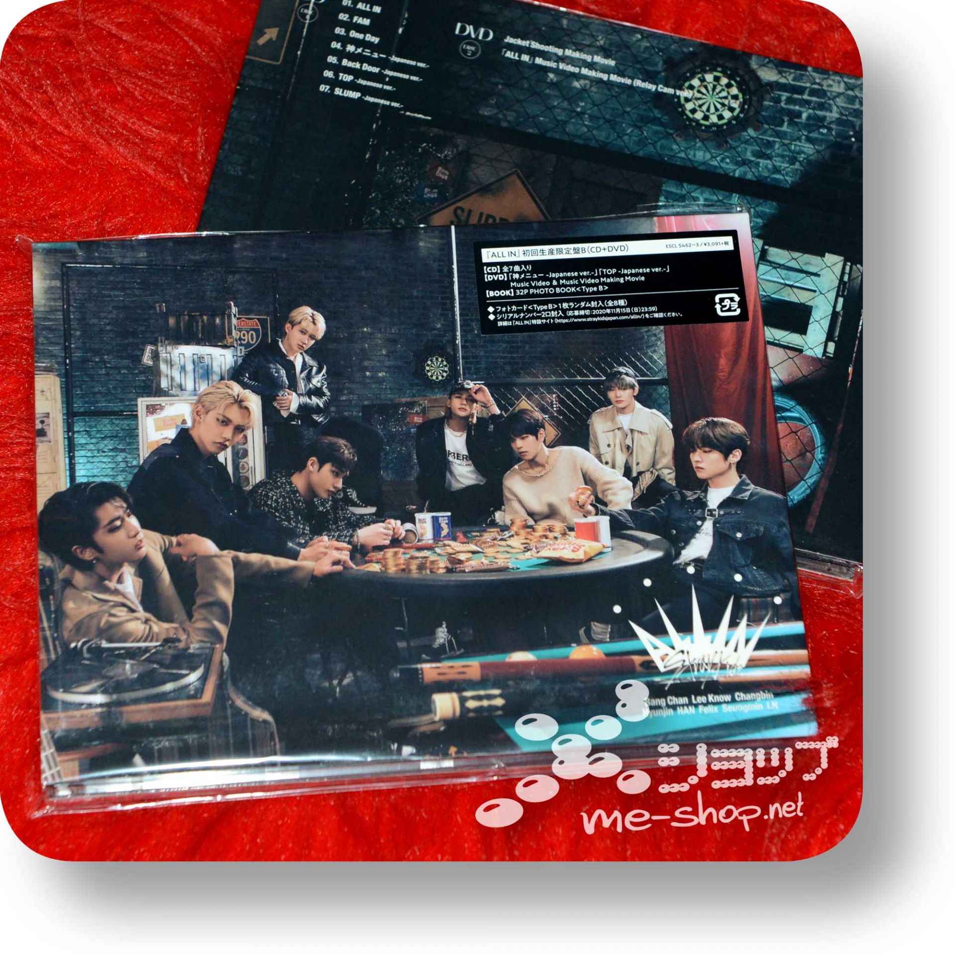 STRAY KIDS - ALL IN (lim.CD+DVD+Photobooklet+Photocard B-Type) +Bonus-Ticketholder! – Bild 2