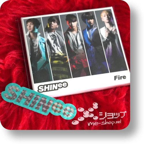 shinee fire cd+dvd+sticker