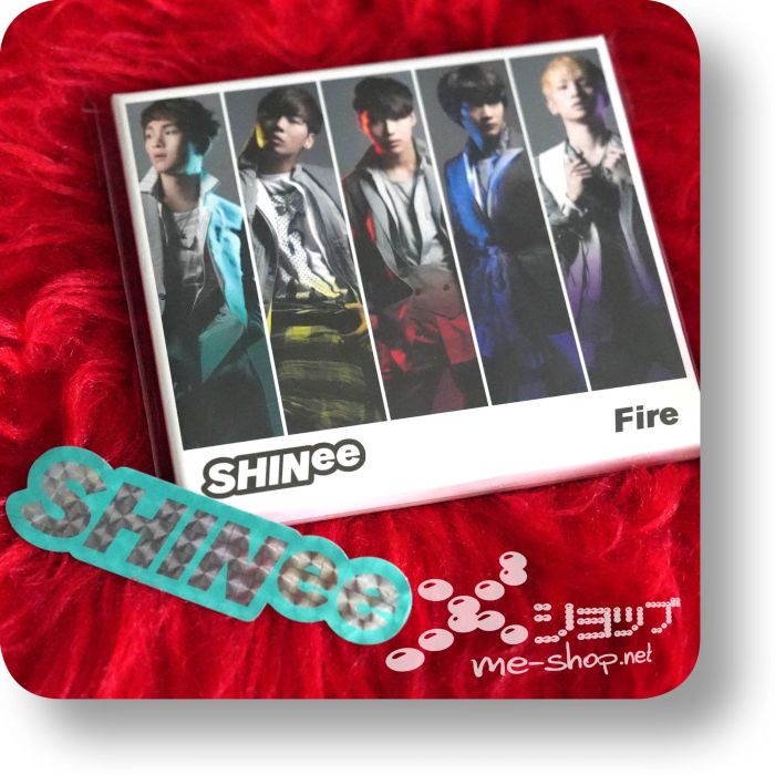 shinee fire cd+dvd+sticker