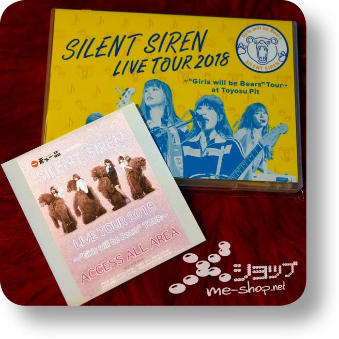 silent siren live tour 2018 dvd+sticker