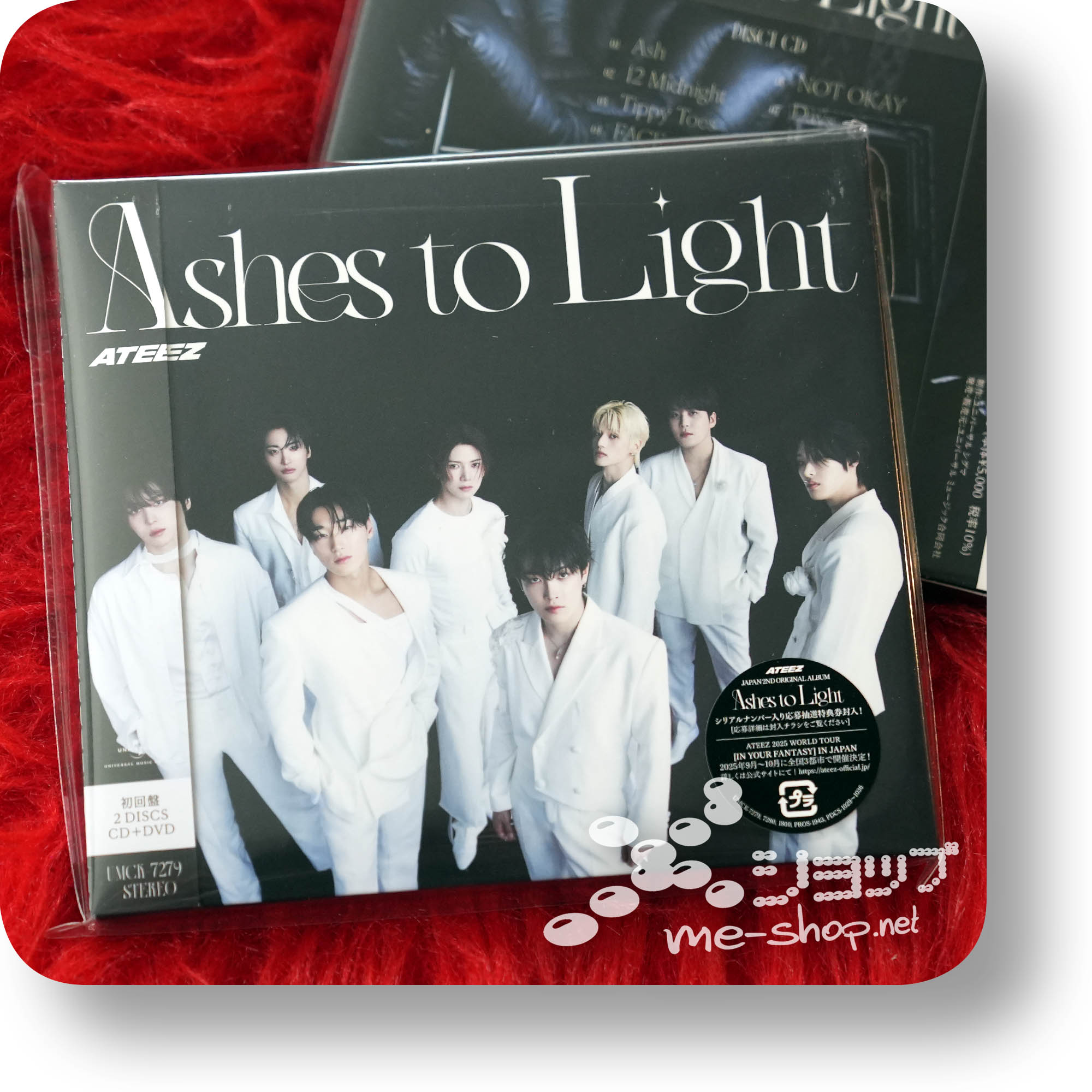 ateez ashes to cd+dvd